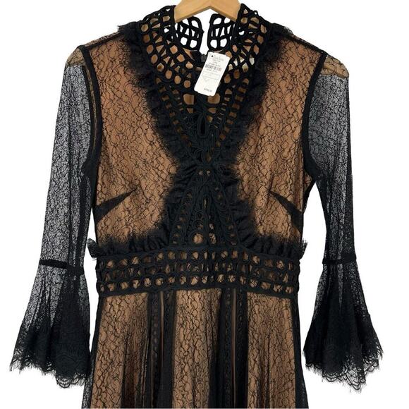 NEW Jonathan Simkhai Lace Chantilly Crochet Dress Sz 4 - Picture 6 of 9